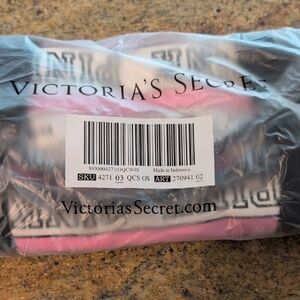 PINK by Victoria's Secret Pink, White and Black Canvas Tote Bag 2025 NWT